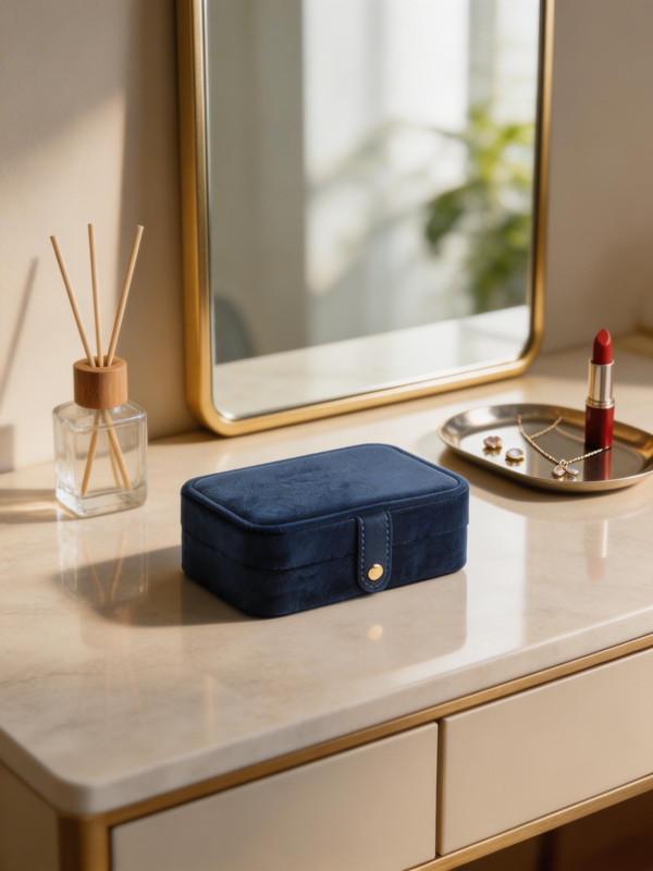 Midnight Velvet Travel Jewelry Case