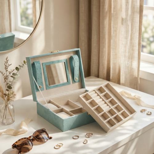 首饰盒14-3 Aqua Luxe Jewelry Organizer Box