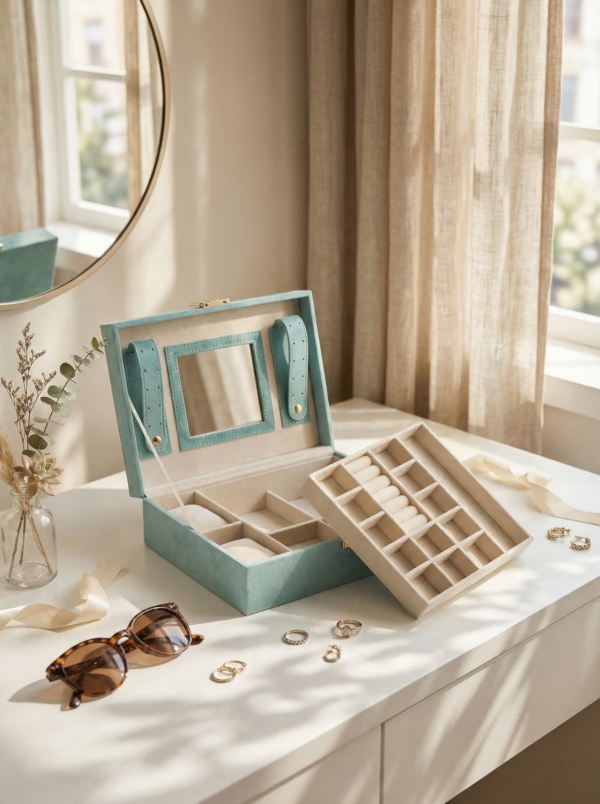 Aqua Luxe Jewelry Organizer Box