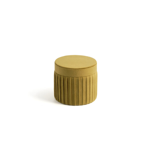 Amber Velvet Round Jewelry Box