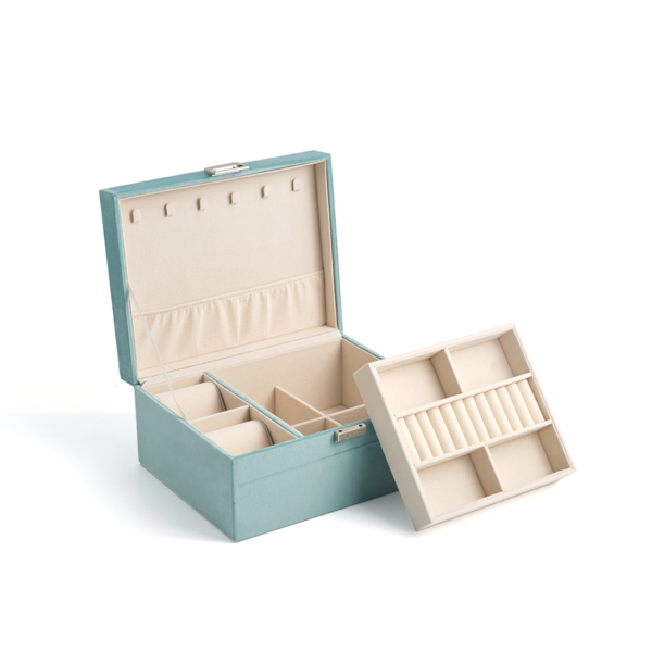Portable PU Leather Jewelry Box Organize